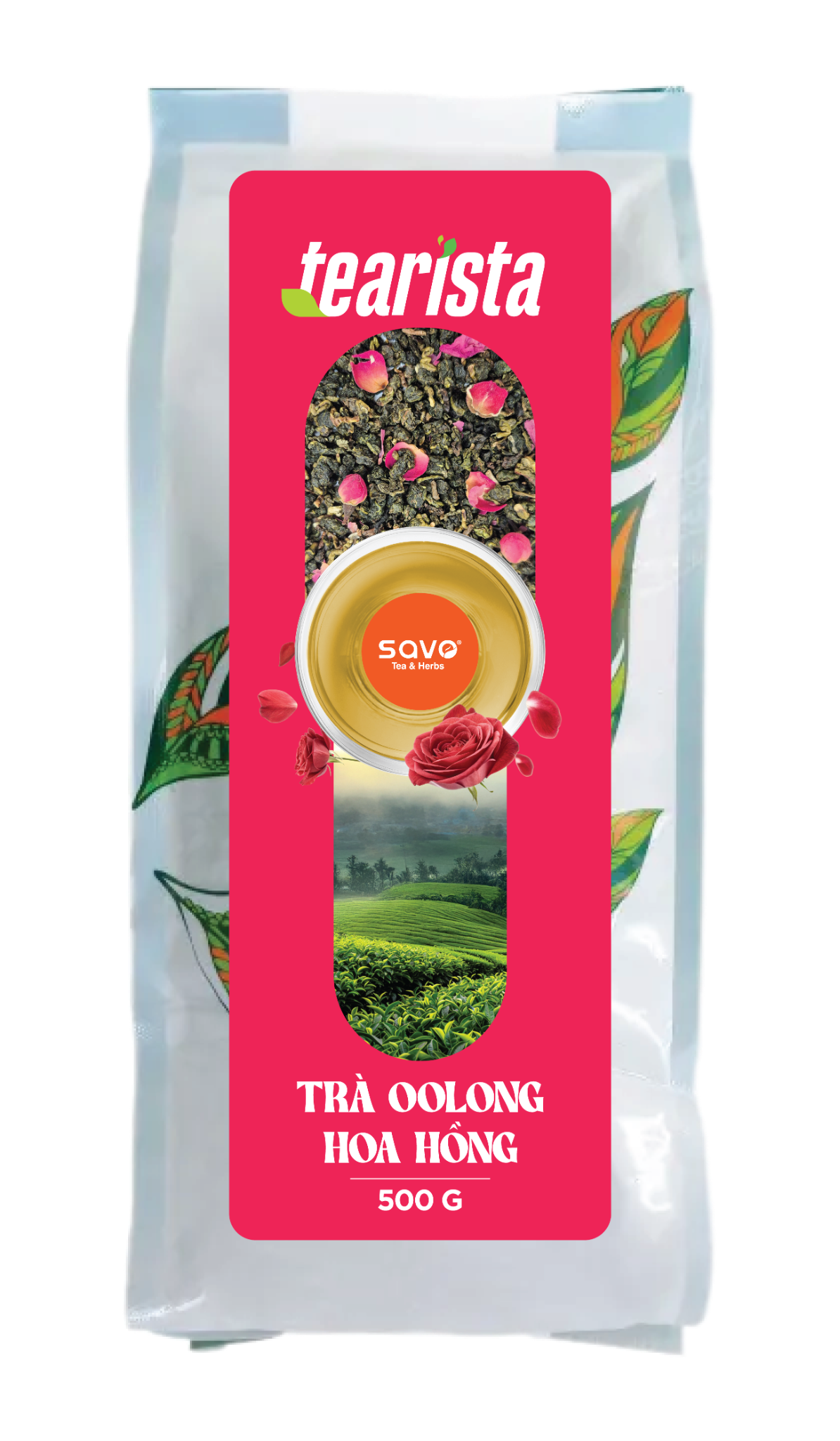  SAVO Oolong Hoa hồng (túi 500g) 
