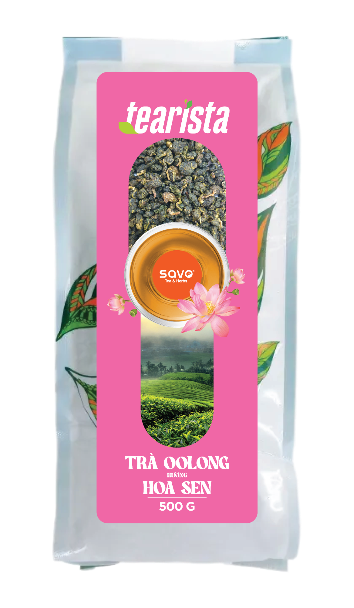  SAVO Oolong Hoa sen (túi 500g) 