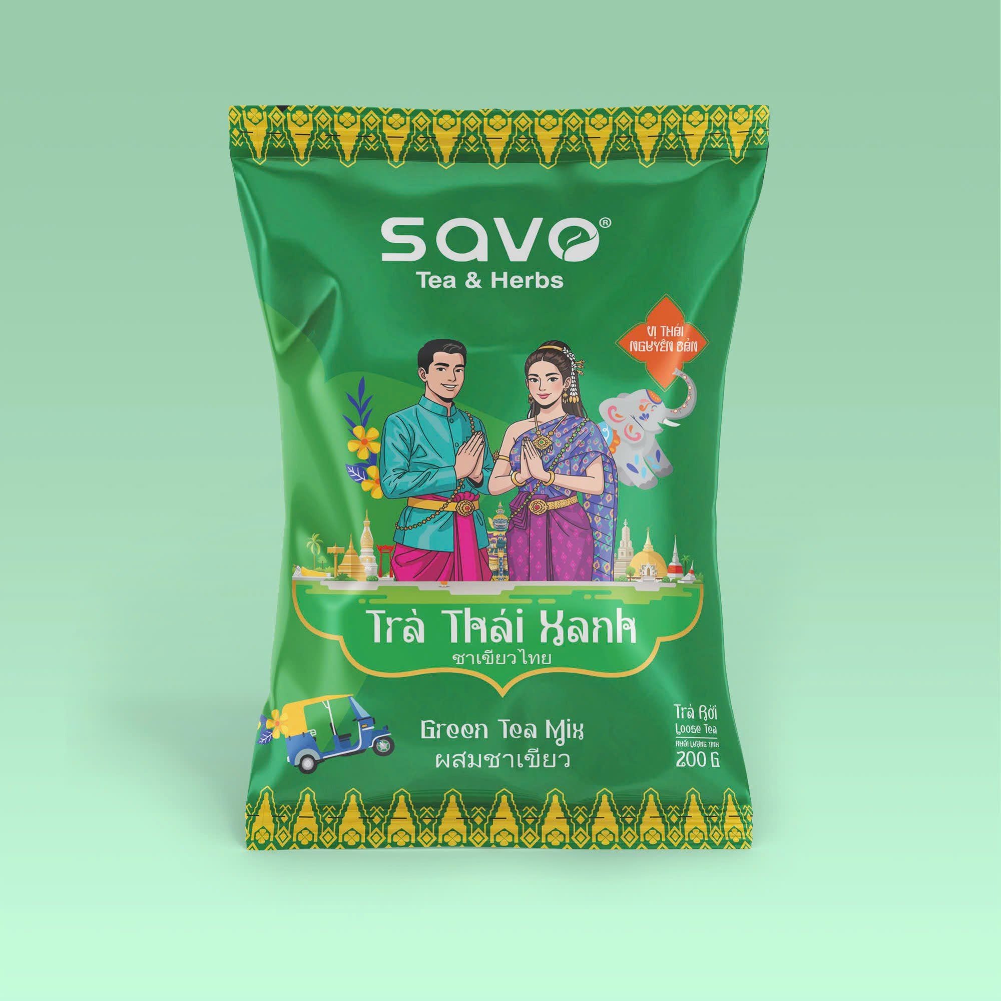  TRÀ THÁI XANH SAVO VỊ NGUYÊN BẢN 