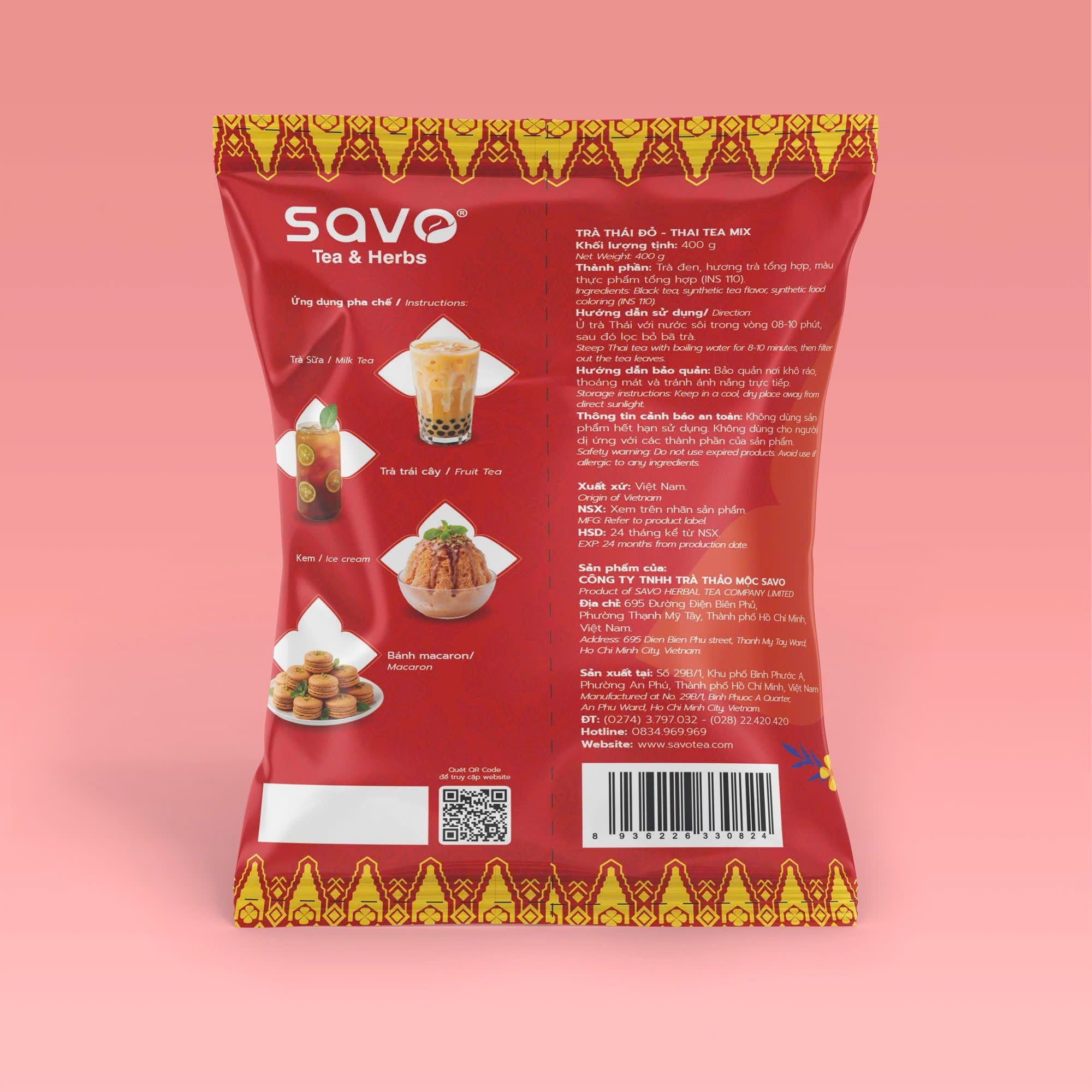  TRÀ THÁI ĐỎ SAVO VỊ NGUYÊN BẢN 