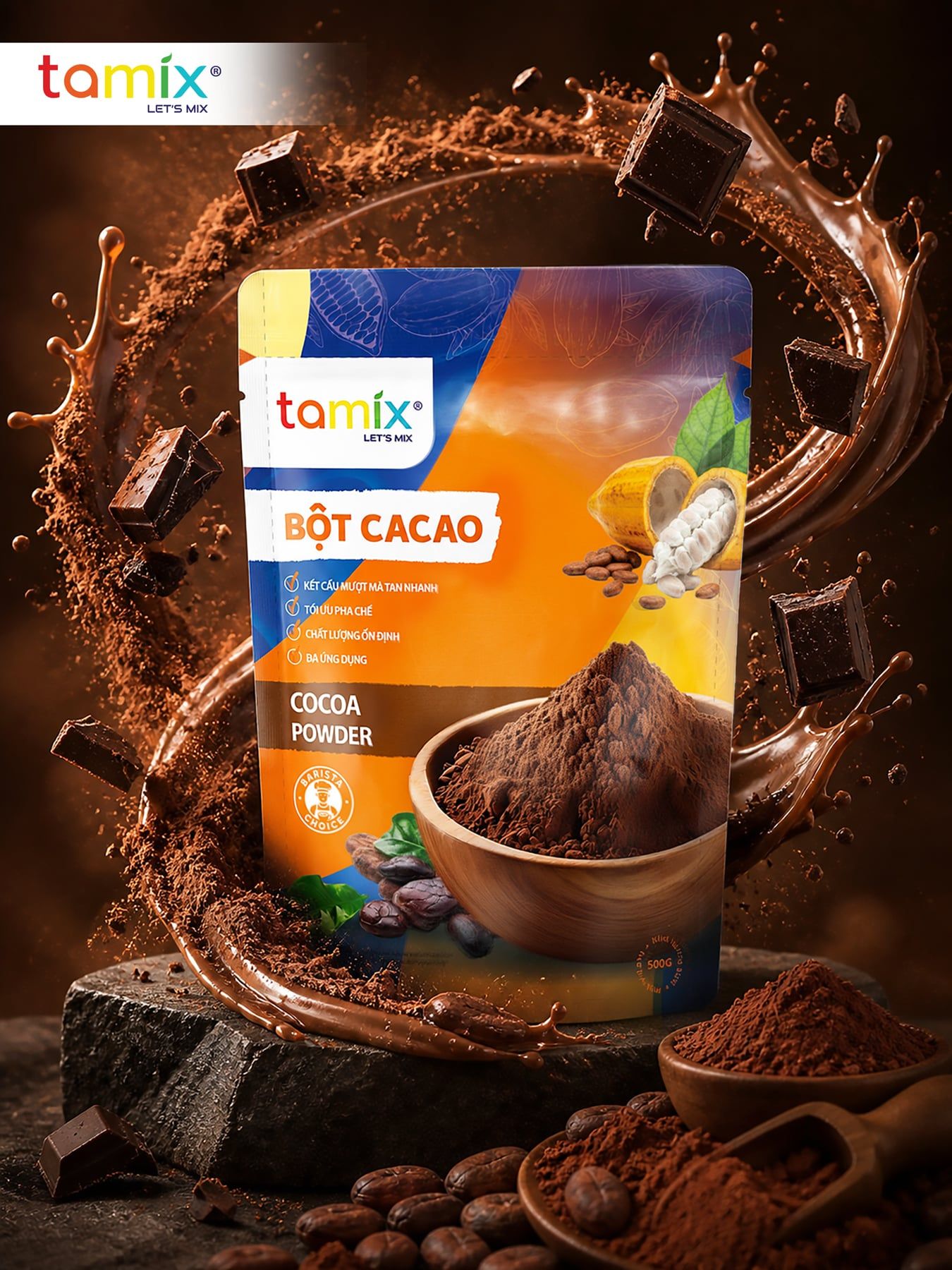  TAMIX BỘT CA CAO (500G) 
