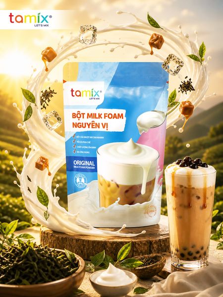 Bột milkfoam nguyên vị ứng dụng sáng tạo. Nguồn: savotea.com