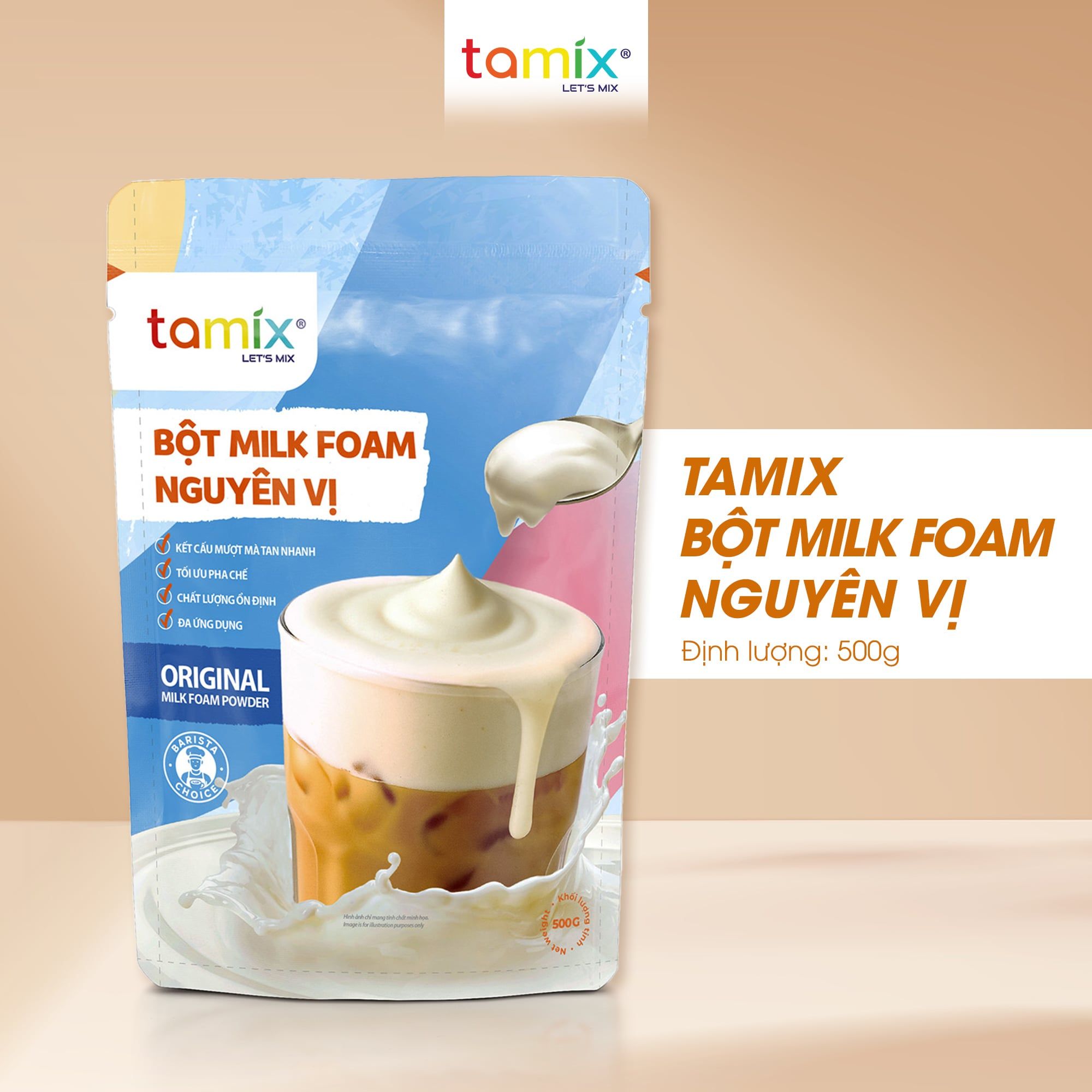 TAMIX BỘT MILK FOAM NGUYÊN VỊ (500G) – savotea