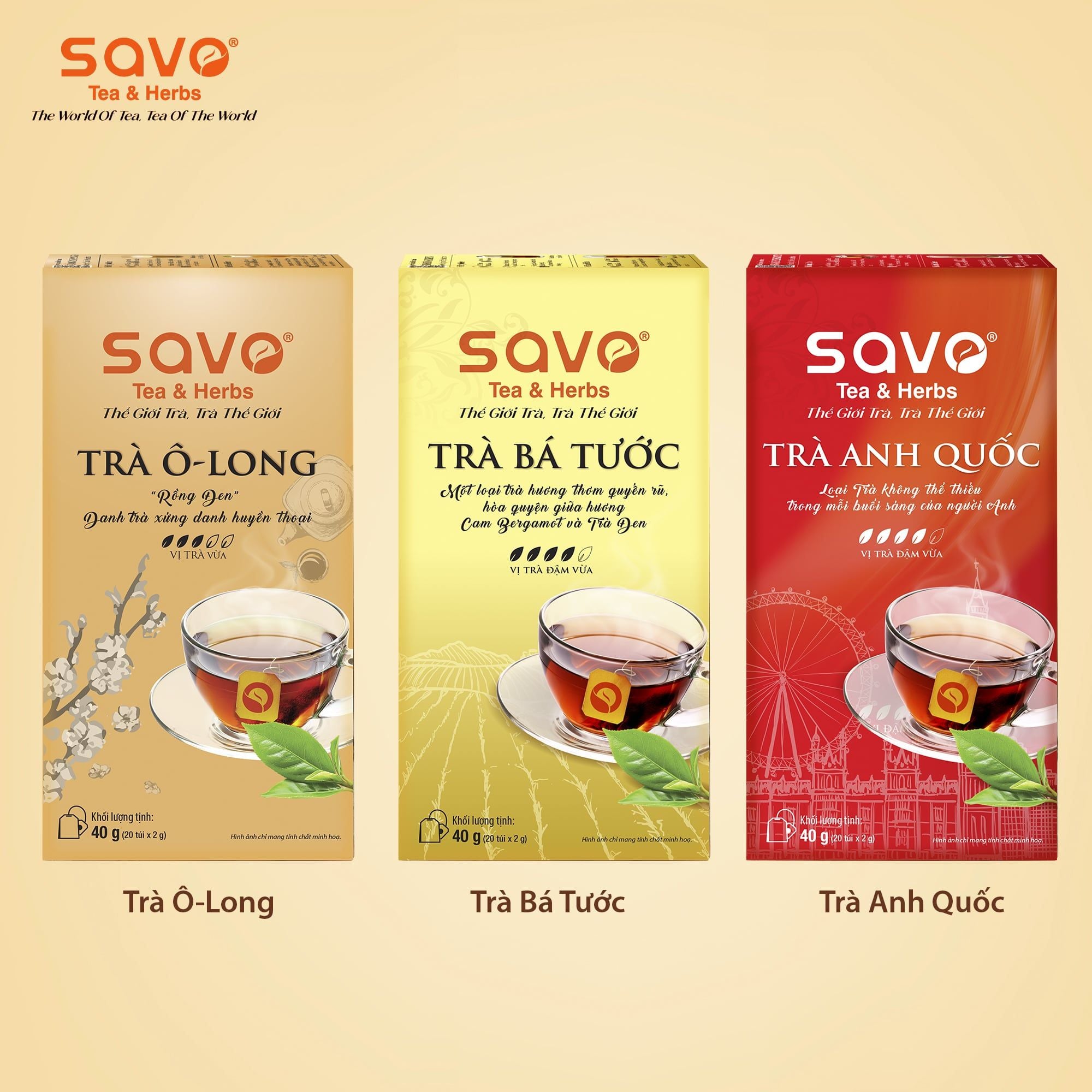  SAVO Trà Anh Quốc (Túi lọc 20s) 