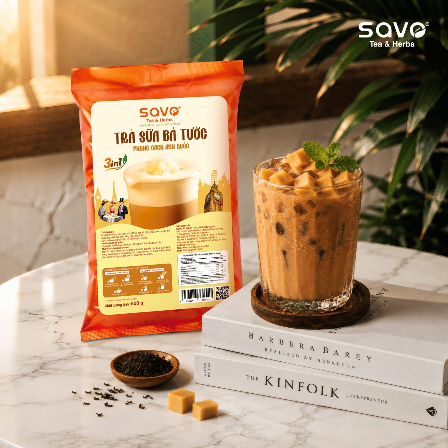  SAVO Trà Sữa Bá Tước (Túi 600g) 