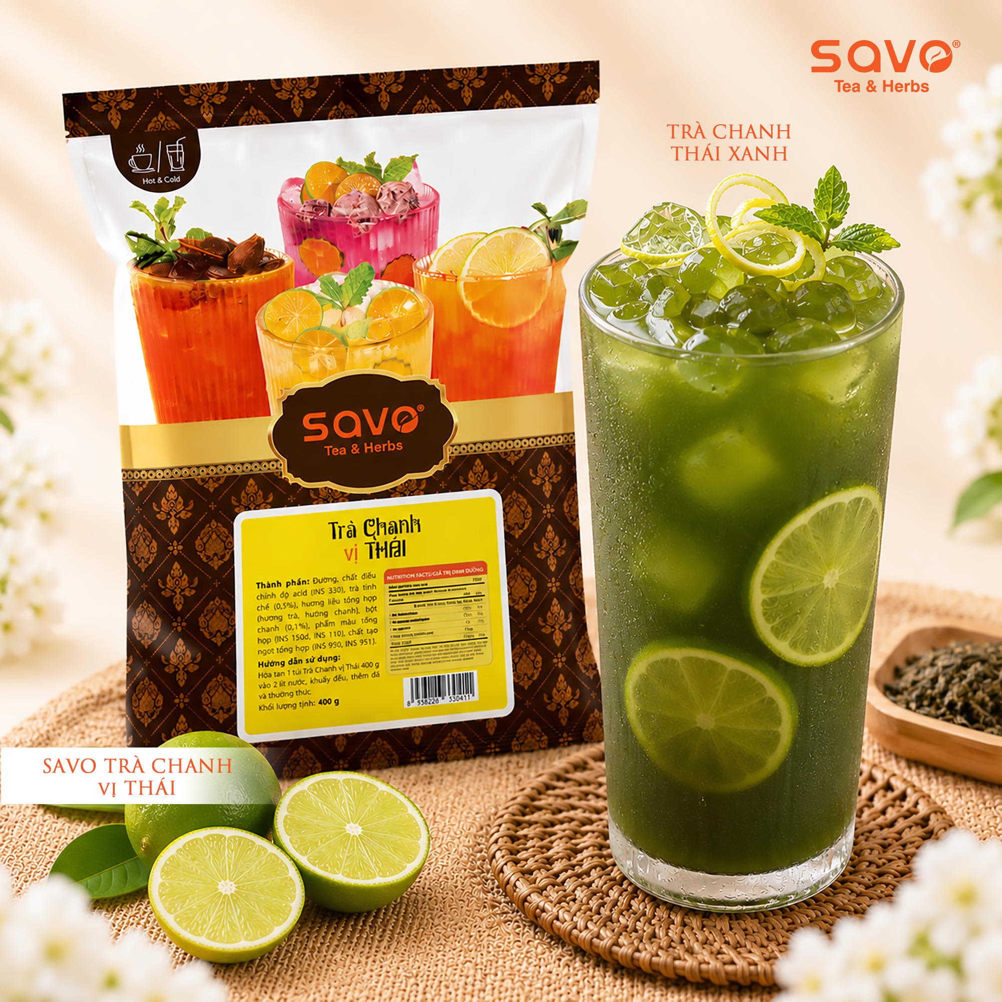  SAVO ICED TEA CHANH VỊ THÁI 
