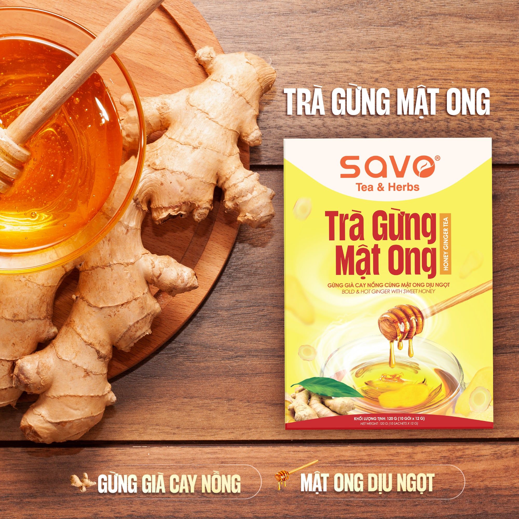  TRÀ GỪNG MẬT ONG 