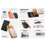  Pin sạc dự phòng không dây MAZER Qi2.2-25W Certified 10,000mAh, PD45W MagAir31 