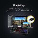  Bàn phím Gaming kháng nước đèn nền cầu vòng MicroPack CUPID GK-10 