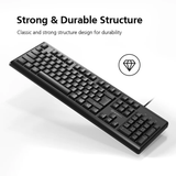  Bàn phím có dây MicroPack Classic Wired K-205 