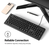  Bàn phím có dây MicroPack Classic Wired K-205 