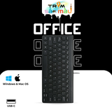  Bàn phím có dây MicroPack OFFICE MINI chocolate compact K2208-STL 