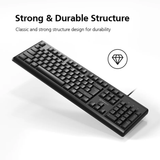  Bộ bàn phím kèm chuột có dây MicroPack Classic Wired combo KM-2005 