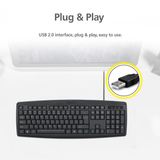  Bàn phím có dây MicroPack OFFICE LITE K-203 