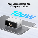  Trạm sạc MAZER GaN V7 PD200W 5Ports 3C2A+1C-Cable Ai Prestige 
