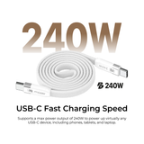  Dây cáp sạc từ tính MAZER C2C 1M/240W Cobra3 
