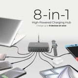  Trạm sạc MAZER GaN PD170W 8Ports 7C1A Prestige 