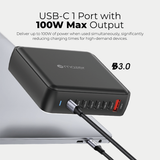  Trạm sạc MAZER GaN PD170W 8Ports 7C1A Prestige 