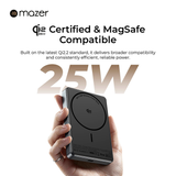  Pin sạc dự phòng không dây MAZER Qi2.2-25W Certified 10,000mAh, PD45W MagAir31 