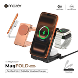  Đế sạc không dây 3 in 1 MAZER Qi2.2 25W Total 35W MagFold07 