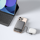  Pin sạc dự phòng không dây kèm cáp MAZER Ai Qi2 15W/PD30W 10.000 mAh MagLink70 