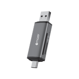  Đầu đọc thẻ nhớ SD/TF(Micro SD) MAZER USB-C+USB-A Dual Card Reader Hub 