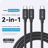  Dây cáp sạc 3 in 1 C2C2C MAZER 1.25M/PD140W InfiniteLINK Scorpion 