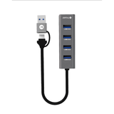  Bộ chia USB MAZER Dual-Connects USB-C+USB-A 4 in 2 UC2OTG 