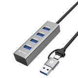  Bộ chia USB MAZER Dual-Connects USB-C+USB-A 4 in 2 UC2OTG 
