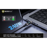  Dây cáp sạc MICROPACK 240W USB-C/2M Power Link MC-C240 