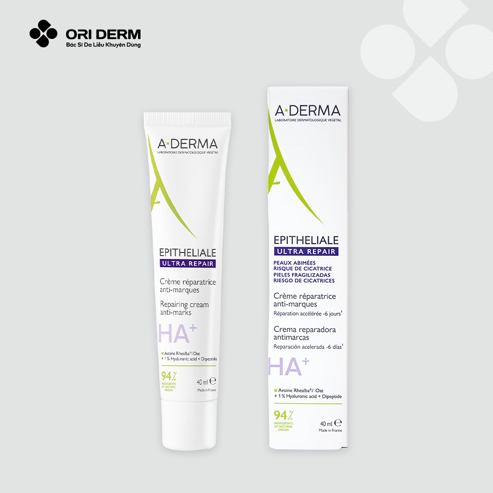  Kem dưỡng giúp làm dịu da A-DERMA EPITHELIALE ULTRA REPAIR REPAIRING CREAM ANTI-MARKS 40ml 