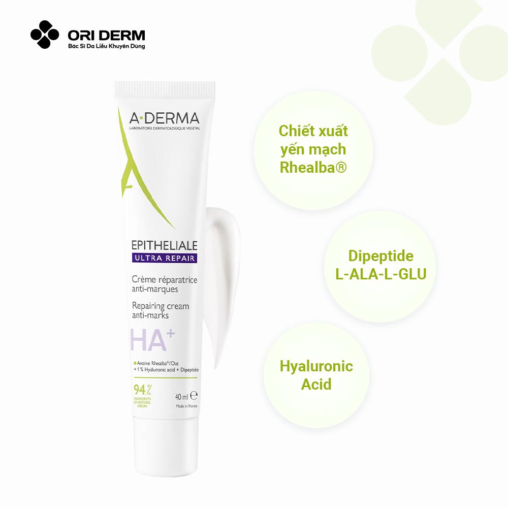  Kem dưỡng giúp làm dịu da A-DERMA EPITHELIALE ULTRA REPAIR REPAIRING CREAM ANTI-MARKS 40ml 