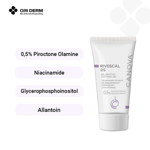  Gel làm dịu da, ngăn ngừa tiết nhờn Canova Rivescal DS Gel 50ml 