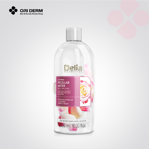  Nước tẩy trang làm sạch dịu da Delia Soothing Micellar Water 500ml 