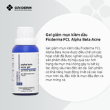  Gel giảm mụn kiềm dầu Fixderma FCL Alpha Beta Acne 30ml 
