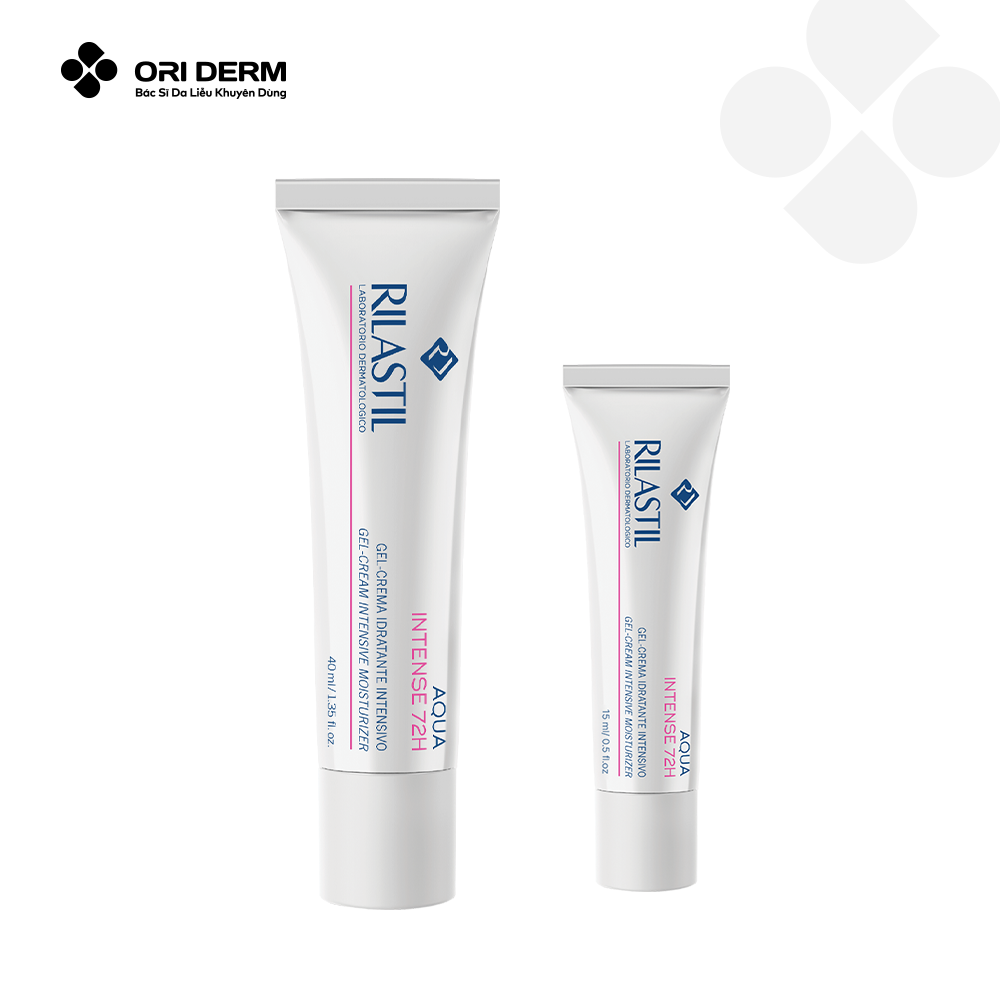  Kem dưỡng cấp ẩm dành cho mọi loại da Rilastil Aqua Intense 72h Gel Cream 