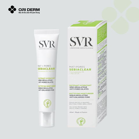  Kem dưỡng kiềm dầu SVR Sebiaclear Mat + Pores 40ml 