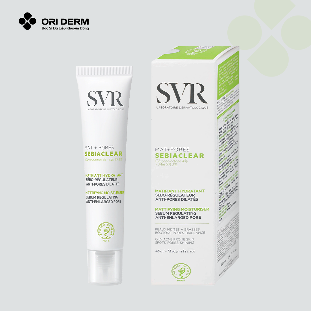  Kem dưỡng kiềm dầu SVR Sebiaclear Mat + Pores 40ml 