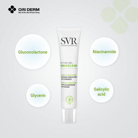  Kem giảm mụn mờ thâm SVR Sebiaclear Active 40ml 