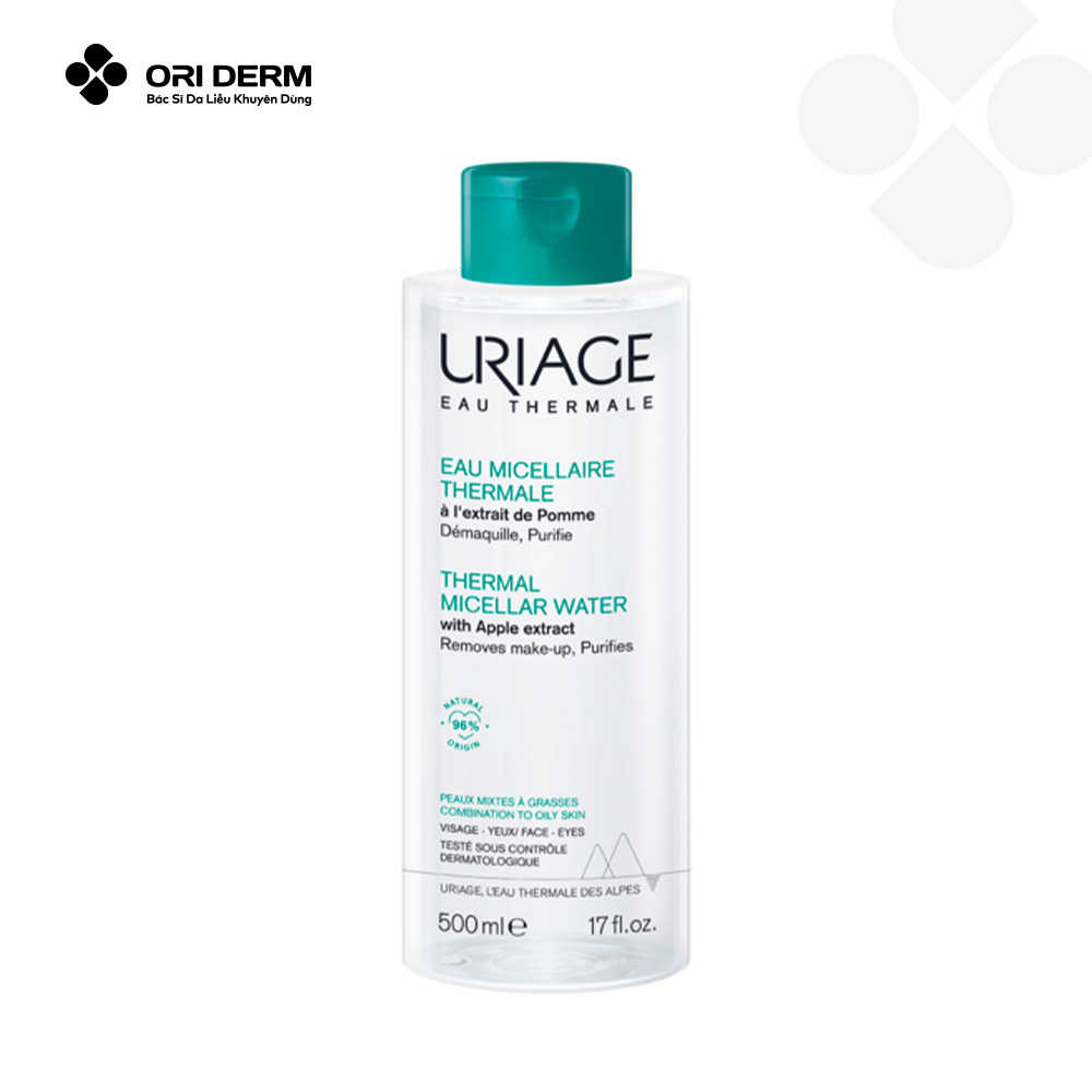  Nước tẩy trang cho da dầu, da hỗn hợp Uriage Eau Micellaire Thermale PMG 500ml 
