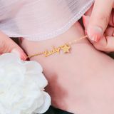  Lắc chân chữ Lucky phối sao nhỏ – Titan không đen gỉ – SST Official Store | LC90 