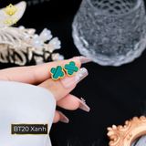  Hoa tai Cỏ 4 Lá Nhiều Màu Titan Không đen gỉ BT20 