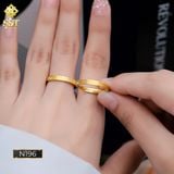  Nhẫn Cặp Titan SST Đính đá khắc chữ Forever Love ý nghĩa Không Đen Gỉ N196 