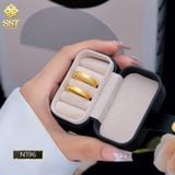  Nhẫn Cặp Titan SST Đính đá khắc chữ Forever Love ý nghĩa Không Đen Gỉ N196 