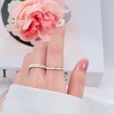  Nhẫn nữ Titan SST Đính full đá tròn 1 vòng thanh lịch Không Đen Gỉ V1 