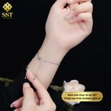  Lắc tay Unisex Titan SST Official Dây rút dây mì thanh lịch sang trọng Không Đen Gỉ  LT71 