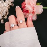  Nhẫn Titan SST Nữ đính đá lớn lấp lánh đi tiệc sang trọng Không Đen Gỉ N224 