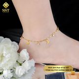  Lắc Chân Titan cao cấp charm mặt trăng ngôi sao không đen gỉ LC70 