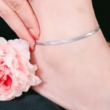  SST Official Lắc Chân Titan Dây Mì Ép Sáng Bóng - Thiết Kế Tối Giản Sang Trọng (LC29) 