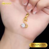  Mặt dây chuyền phối Đá sang trọng titan SST MD15 